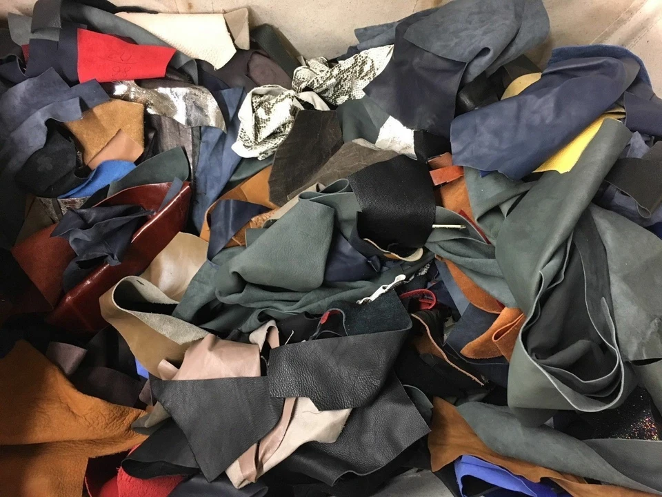 批量 皮革废料 多色 混合 羊皮 皮 1 磅 POUND — 第 1/1 张图片