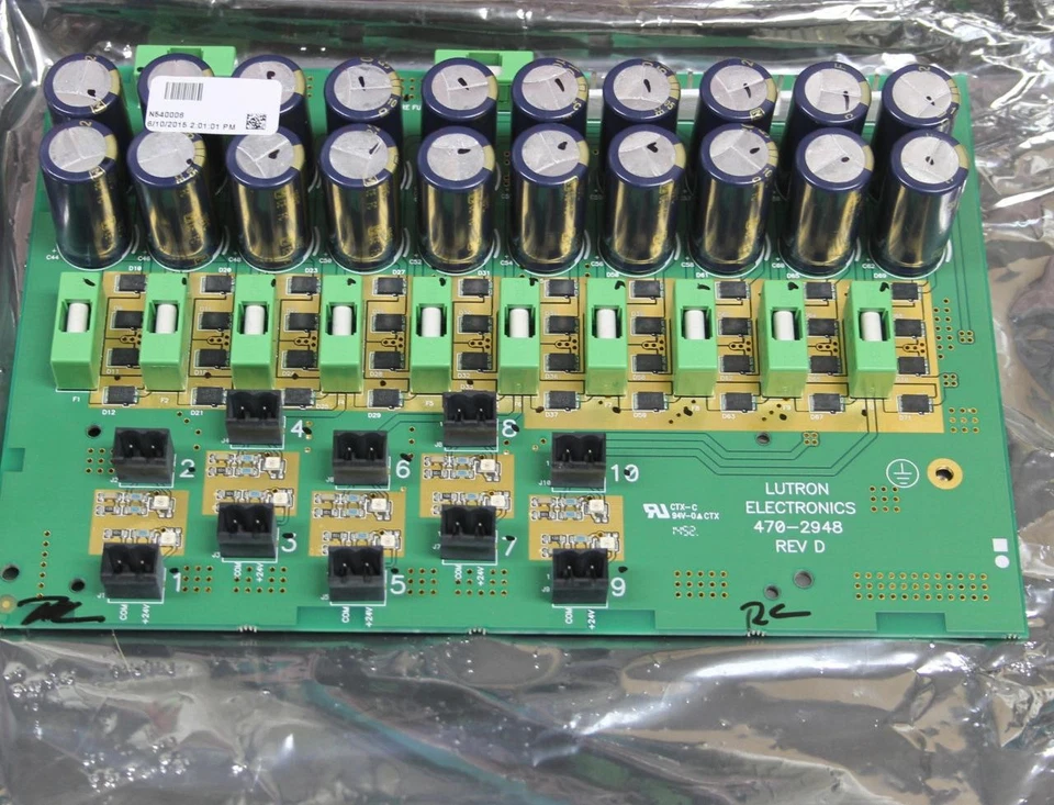 1 placa de control de circuito Lutron N540006 470-2948 REV D ¿para? ¿Panel QSPSY-P1-10-60? Foto 1 de 4