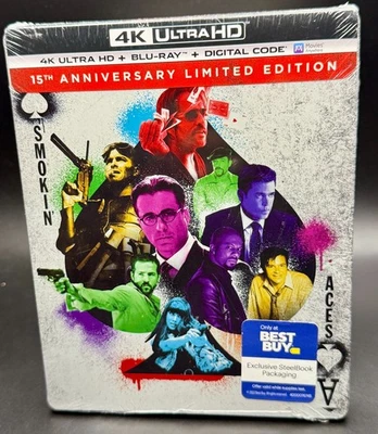 SMOKIN' ACES BEST BUY EXCLUSIVE 4K UHD BLURAY STEELBOOK *PLEASE READ DESCRIPTION - Image 1 of 4