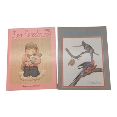 Just Cross Stitch Magazines Lot of 2 Vintage May/June Sept/Oct 1983 Birds Flower - Image 1 of 4