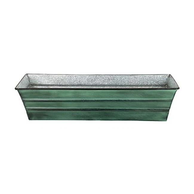 Achla C-08 5 x 22  x 6  Galvanized Tin Window Box - Image 1 of 1
