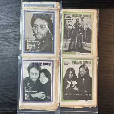 Iconic Rolling Stone Magazine Lot: John Lennon & Beatles Vintage Collection - Image 1 of 3