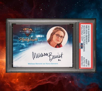2018 Cryptozoic Supergirl Season 1 Autograph Melissa Benoist MB1 PSA 9 AUTO 10 - Image 1 of 4
