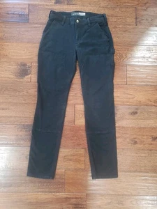 Carhartt Hose Damen 4 Regular Fit gerades Bein Cargotaschen leicht schwarz - Bild 1 von 14