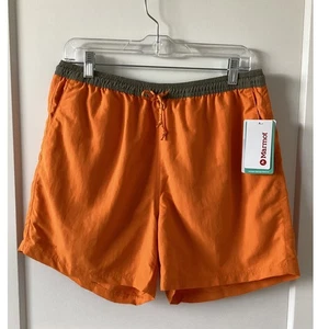 Pantalones Cortos Marmot Juniper Springs Para Hombre Medianos Naranja Senderismo Aire Libre Cordón - Imagen 1 de 13