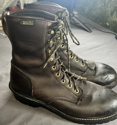 LaCrosse Foreman Logger Boots Men’s 11.5 Leather Upper  RubberOutsole Hyper-Dri - Image 1 of 4