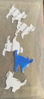 Кошачья форма ручной работы бумага конфетти/мусорный журнал/поделки - 100+ - Изображение 1 из 4