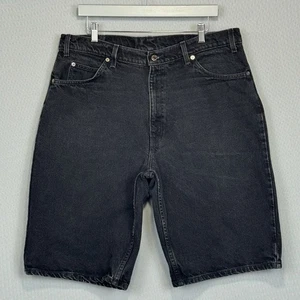 Vintage 90s Levis Jeans Shorts Herren 38 Schwarz 560 Orange Tab Loose Fit 1993 Denim - Bild 1 von 12