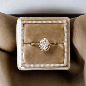 Wedding Ring 14k Yellow Gold 1.10 Ct Certified IGI Lab Grown Round Cut Diamond - Picture 1 of 11