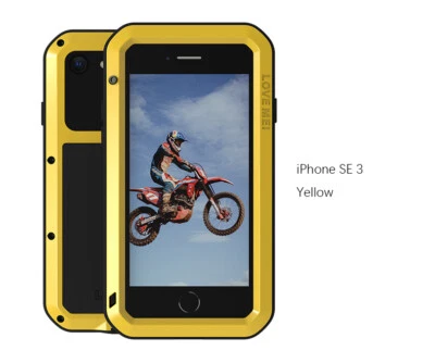 LOVE MEI Water Resistant Metal Gorilla Glass Shockproof Case For iPhone SE3 2022 - Image 1 of 4