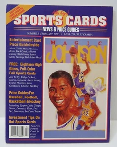 MAGIC JOHNSON Vintage Feb 1992 Allan Kaye's Sports Cards Magazine Complete - Picture 1 of 11