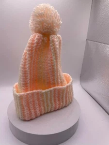 Hand Knitted Bobble Hat - Handmade For Hollies Animal Rehoming Trust - Picture 1 of 1