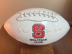 Dave Doeren Autographed NC State Wolfpack NCSU Football with Go Pack! - Picture 1 of 8