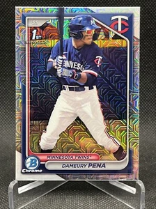 2024 Bowman Chrome #BCP-167 Dameury Pena Mega Box Mojo Refractor 1st Bowman - Picture 1 of 2