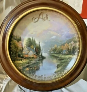 2000 Thomas Kinkade Plate SPIRIT OF LIFE 8th ASK Given Mathew 7 Spiritual - Picture 1 of 9