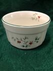 Pfaltzgraft WINTERBERRY~Dip Bowl 4 1/2"x 2 1/2"~White with Holly Edging