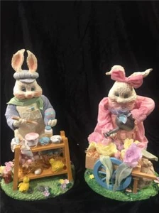EASTER PETER RABBIT BUNNY DECORATIONS FIGURINES  BUNNIES SPRING GARDENING NEW - Picture 1 of 12