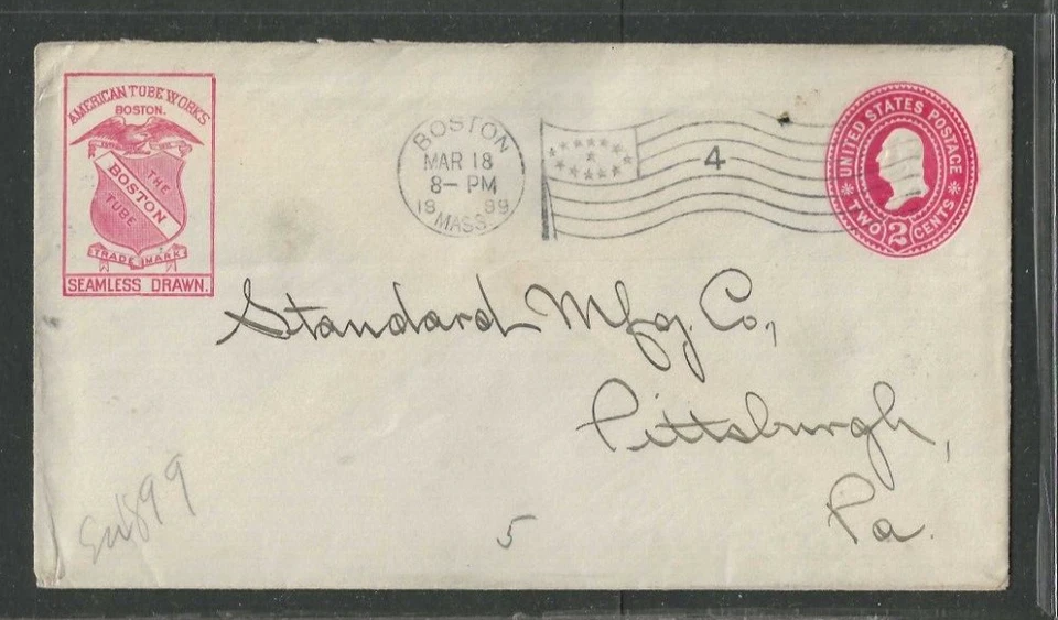 1899 Boston Ma American Tube Works Makes Seamless Drawn Tubes - Image 1 of 1