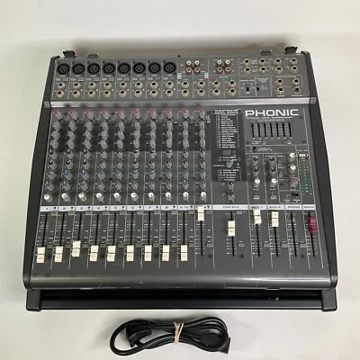 Mezclador eléctrico Phonic Powerpod 1860 Plus 12 canales probado funciona Foto 1 de 4