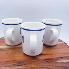 Delco IHOP Coffee Mug Vintage Cup Restaurant Blue set of 3 in perstige condition