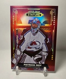 2021-22 Upper Deck Stature PATRICK ROY Photo Variant Red /33 Avalanche