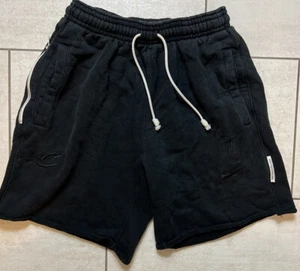Nike NBA Cleveland Cavaliers Cavs Player Issued Sweat Practice Shorts Black M - Picture 1 of 5