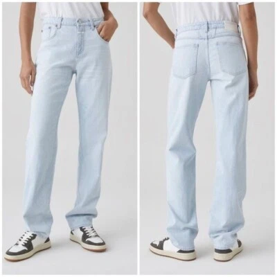 Nuevos Jeans Cerrados Denim Briston Rectos Algodón Rígido Orgánico Talla 28 Foto 1 de 4