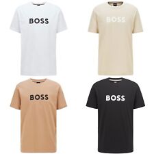 Boss T-Shirt - Men's Boss RN T-Shirts - Regular Fit - Black, White, Beige - BNWT