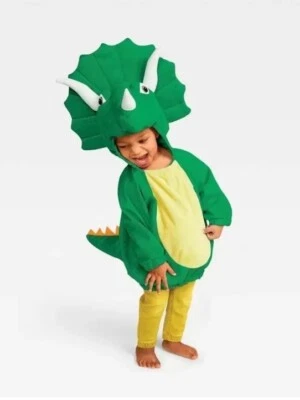 Peluche Triceratops Dinosaurio Bebé Pullover Disfraz Halloween 0-6 Meses Nuevo Foto 1 de 4