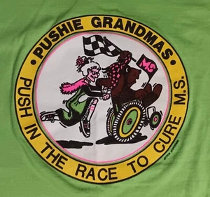 Camiseta vintage de una sola puntada Pushie Grandmas for the Cure carrera maratón - Imagen 1 de 6