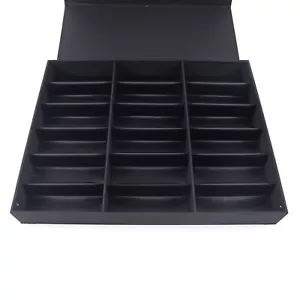 18 Slot Sunglass Eyeglass Storage Box Glasses Display Case Organizer Collector - Picture 1 of 11