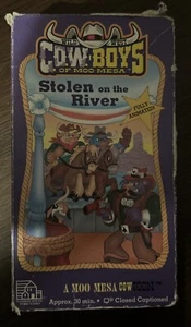KUHJUNGEN VON MOO MESA: GESTOHLEN AUF DEM FLUSS ANIMIERTES VHS-VIDEO, WILD WEST COWTOON - Bild 1 von 7