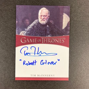 HBO Game of Thrones Tim McInnerny as Robett Glover, On Card Auto - Imagen 1 de 2