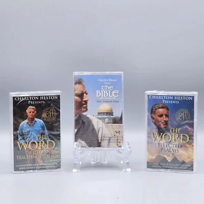 Charlton Heston presents THE WORD THE BIBLE Cassette Lot SEALED - Image 1 of 4