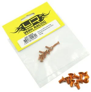 Yeah Racing AHF-308OR Aluminum 7075 3x8mm Hex Socket Flat Head Screws 10pcs Orng - Picture 1 of 1