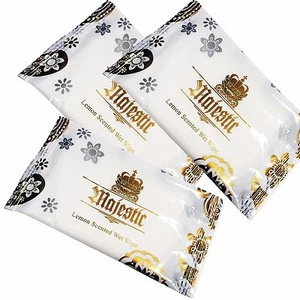 10 x Excellent Quality Lemon Scented Individually Wrapped  Wipes Towels OFFER - Picture 1 of 2