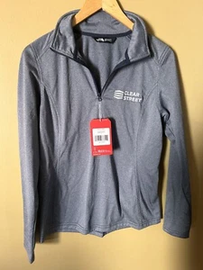 The North Face Womens Small Heather Gray Sweater Fleece Mid Zipper  Jacket S - Picture 1 of 9