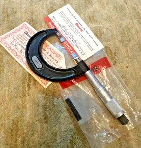 Starrett 486 Blade Groove Micrometer 0-1" - .001" USA Machinist Tool Maker Mic - Picture 1 of 12