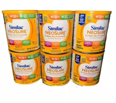 6 Cans Similac Neosure Powder for Babies Born Prematurely - 13.1 Oz. Exp 01/26+ - Image 1 of 3