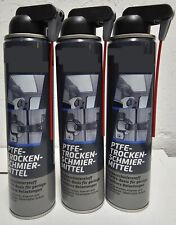 Produktbild - 3x PTFE Spray (3 x 400ml) Trocken-Schmiermittel Kriechöl Trockenschmierung