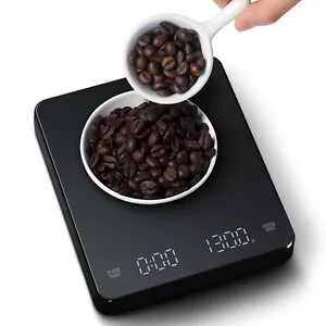 3kg/0.1g Digitale LED Waage USB Kaffeewaage mit Timer für Espresso & Barista - Bild 1 von 11
