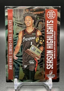 2020-21 Panini Illusions ANFERNEE SIMONS #18 Season Highlights Insert Portland - Picture 1 of 2