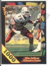 mike sullivan rookie rc draft wild card sp 1000 stripe miami hurricanes college