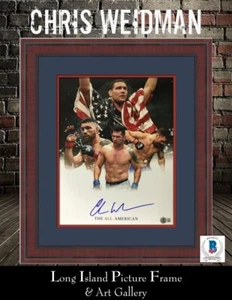 Chris Weidman UFC Middleweight Champion Signed Photograph Custom Framed Beckett - Picture 1 of 5