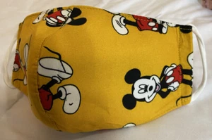 Mickey Mouse (L) Face Mask Reusable Washable Triple Layer - Picture 1 of 2
