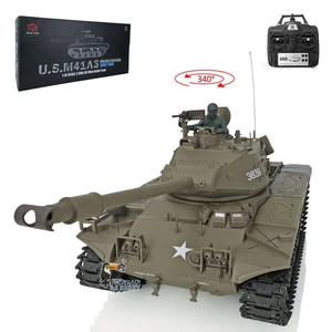 USStock Henglong 2.4Ghz 1/16 7.0 Walker Bulldog M41A3 IR BB Plastic 3839 RC Tank - Picture 1 of 19