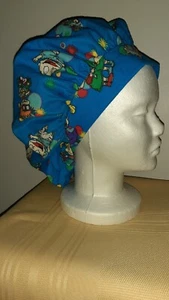 Rug Rats Flannel Bouffant Medical Scrub Surgery Hat - Picture 1 of 2