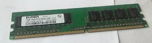Lot of 2 Elpida 1GB PC2-5300U-555 DDR2 Desktop Memory 240p - Picture 1 of 2