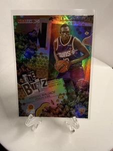 2025-26 Topps NBA Hoops  The Buzz  Orange Foil Khaman Maluach (RC) #TB-10 Suns - Afbeelding 1 van 2