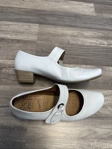 CAPRICE Schuhe 40,5 , Sandalen Pantoletten Weiß Leder Klettverschluss 2Q 97 - Bild 1 von 10